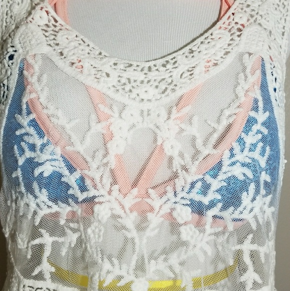 Sexy Lace Crochet Cover-Up - Picture 5 of 7